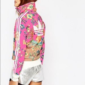 adidas pink floral